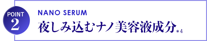 夜しみ込むナノ美容液成分