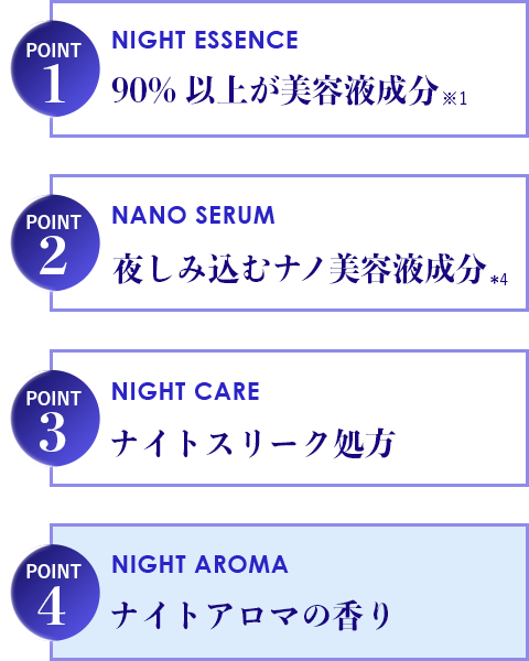 ナイトアロマの香り