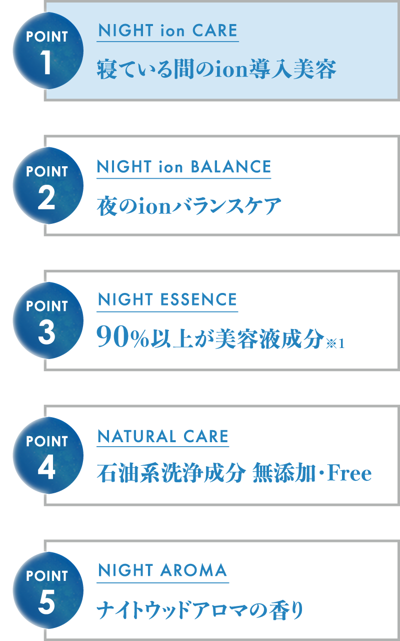 寝ている間のion導入美容